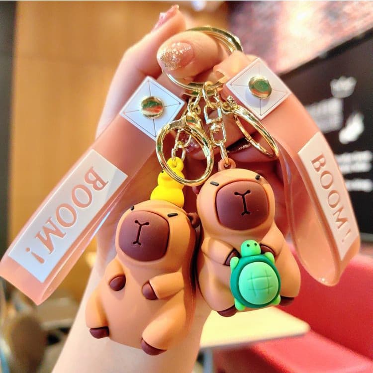 capivarinha Kapibara Chaveiro Criativo Chaveiro Capybara Animal Party Chaveiro Cartoon Bonitinho Capybara Pingente