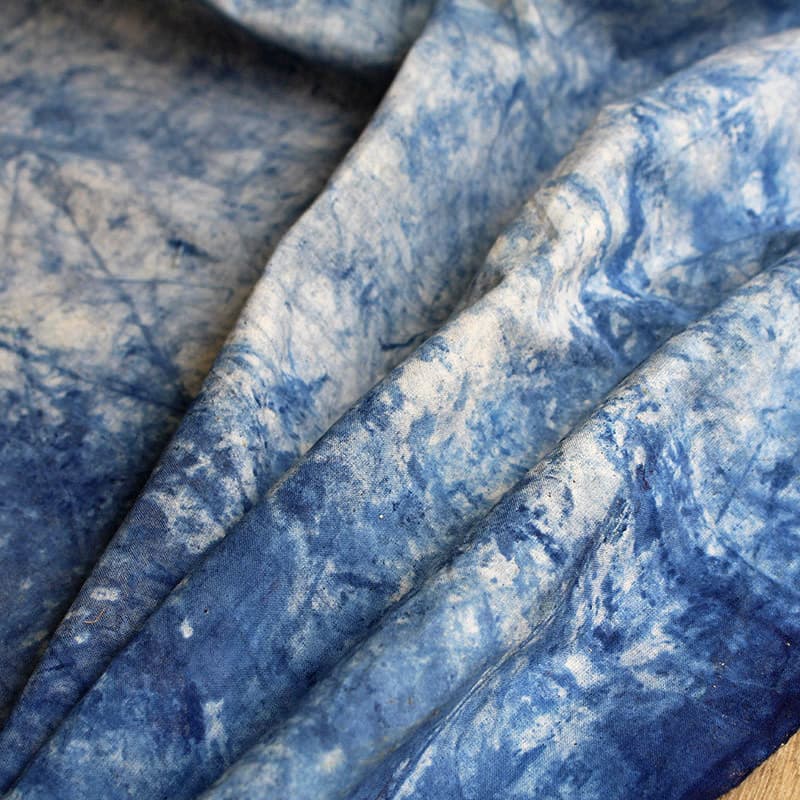 Yunnnan Tie-dye dupla face pano de solo planta tintura tecido casa sofá roupas azul tintura pano Retro tecido artesanal
