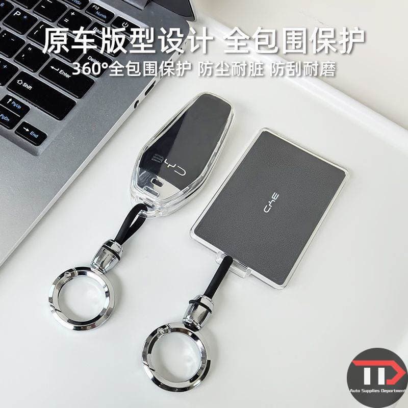 Capa transparente simples para chave de carro BYD TPU ~
