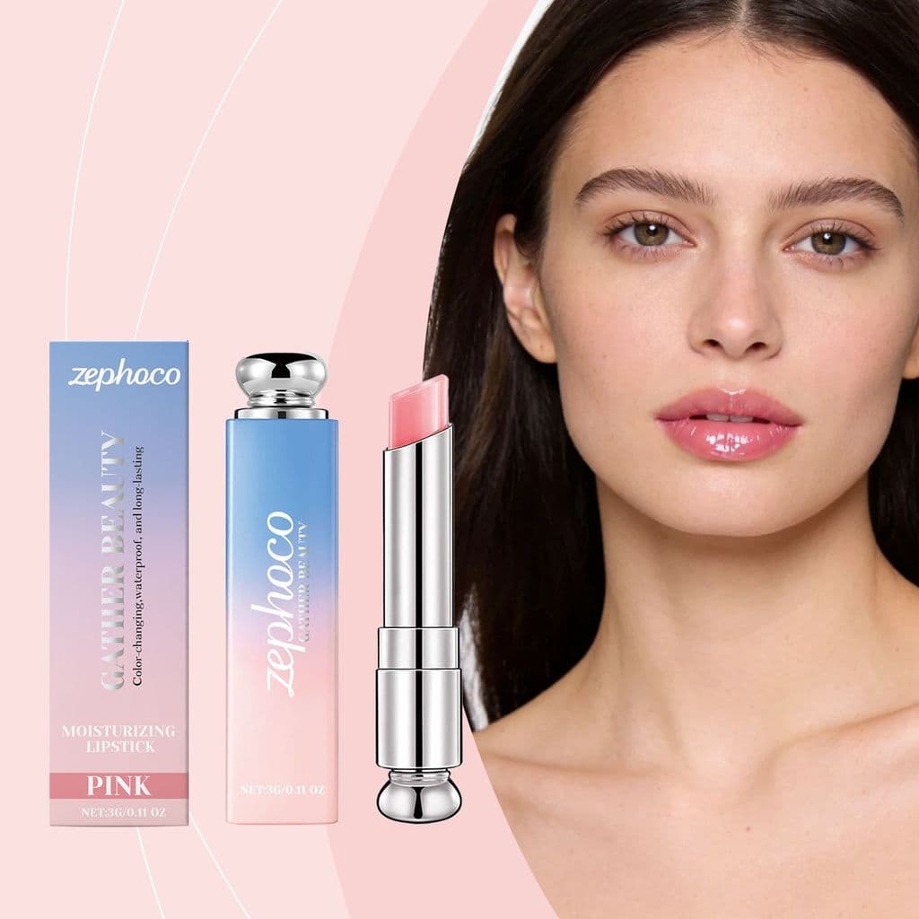Batom Labial Hidratante com Mudança de Cor por Temperatura | Inteligente e Sensível ao pH | Presente Perfeito
