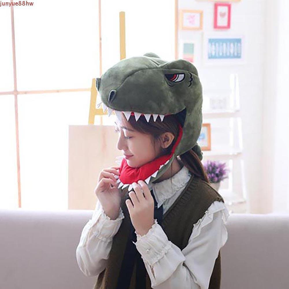 JUNYUE Chapelaria Dinossauro , Boneca De Algodão PP Chapéu De Pelúcia Verde , Tubarão Bonito E Quente
