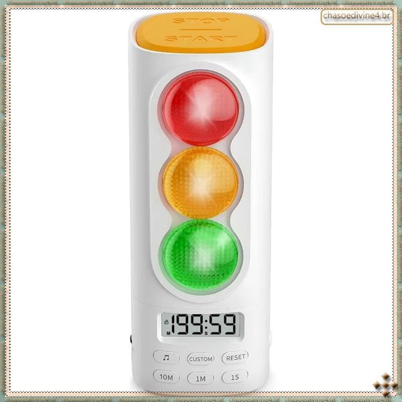 [Ykr] Temporizador Visual Para Crianças Infantil Áudio Digital LCD Display Sala De Aula Casa Cozinha Jogo De Contagem Re