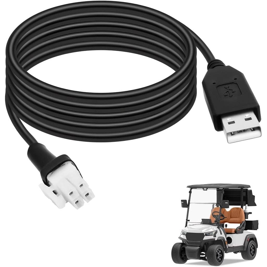 Cabo de programação USB de 6 pés (1,83 m) compatível com carrinhos de golfe ICON EV 2022 2023 2024