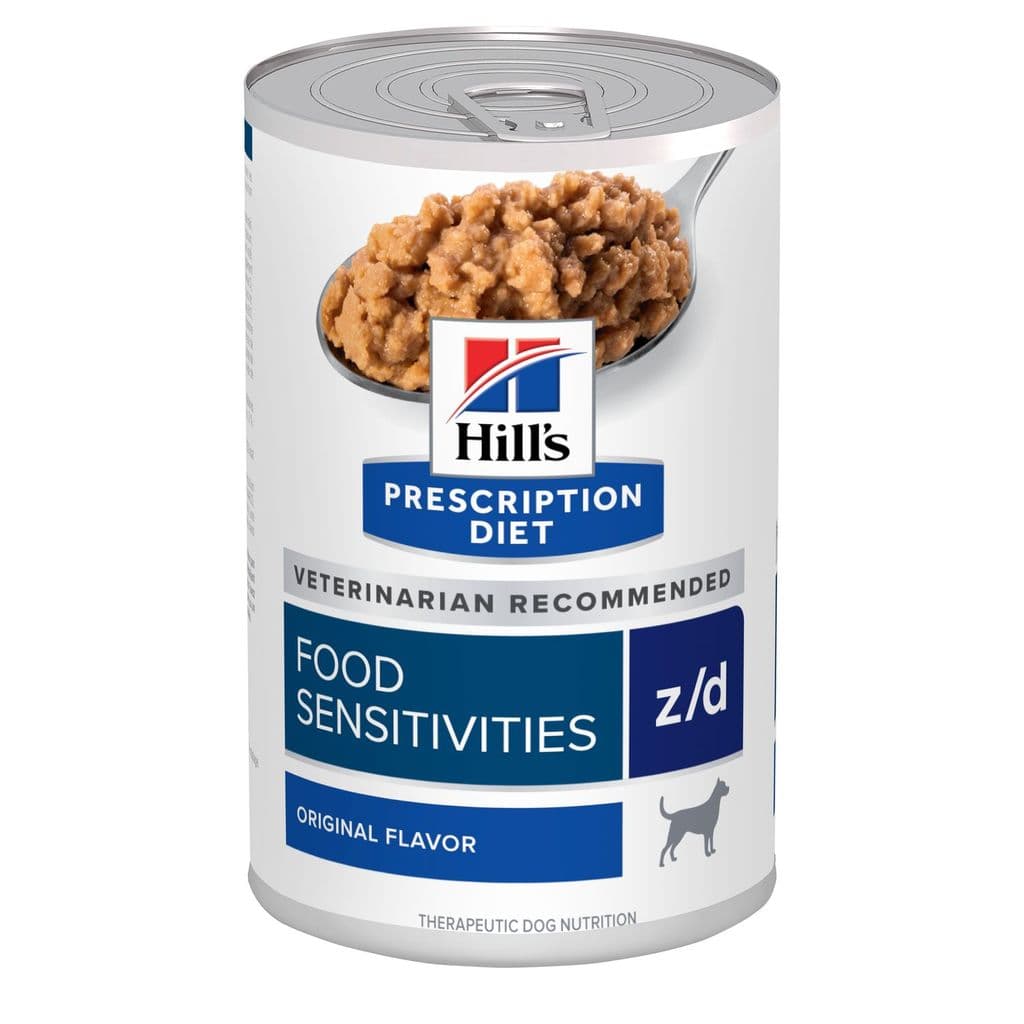 Ração Úmida Z/d Lata Food Sensitivities Hills 370g