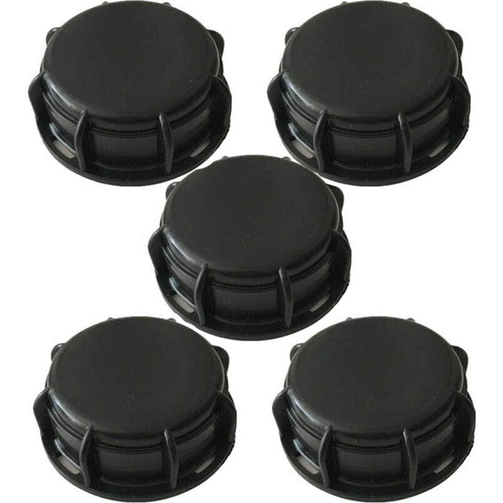 5 Peças de Tampa de Vedação para Tanque de Água IBC, Tampa de Tanque S60x6 60mm, Tampa Anti-Poeira com Rosca Grossa, Ved