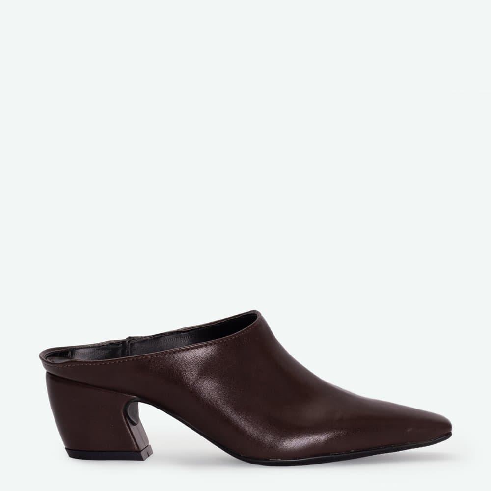 Mule Feminino Elma Bico Fino Elegante Confortável Sem Cadarço Moda Casual