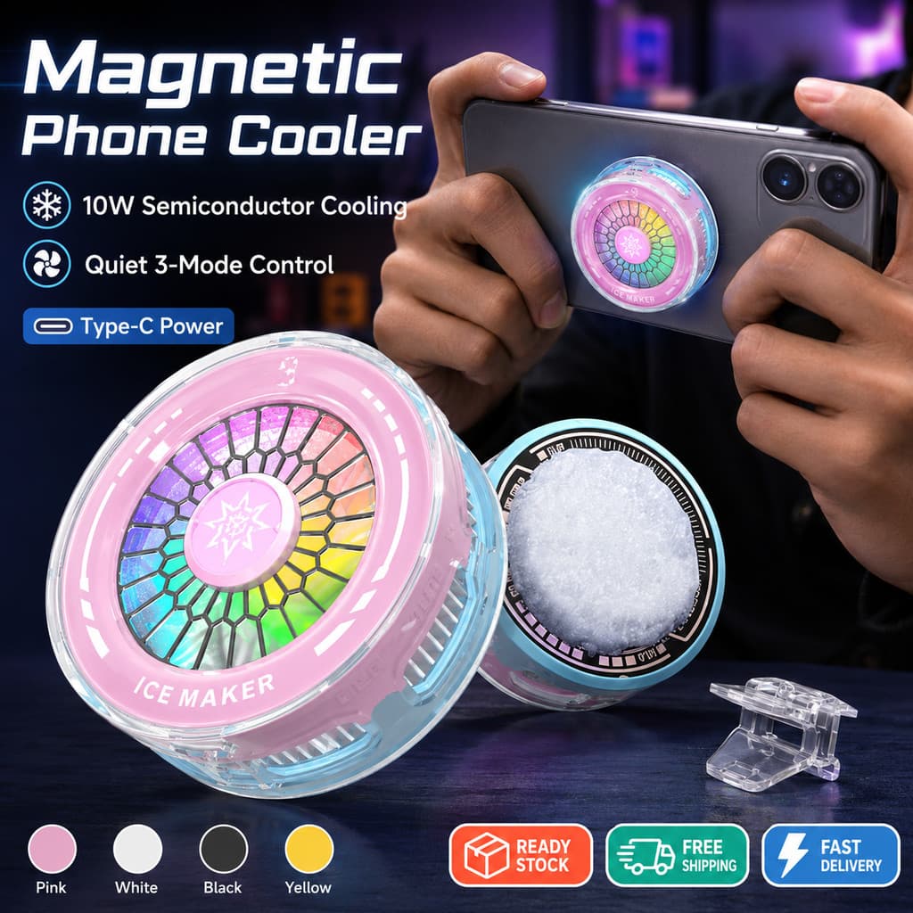 Refrigerador Magnético De Telefone Com Potência De 10 W , Resfriamento Semicondutor E Controle De Temperatura AI Para Jo