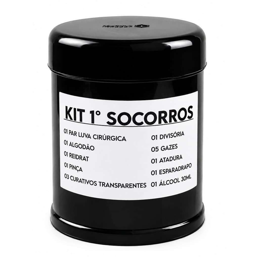 Kit Recruta Completo 6 Kits Essenciais Portátil Higiene Costura Coturno Sobrevivência e Primeiros Socorros