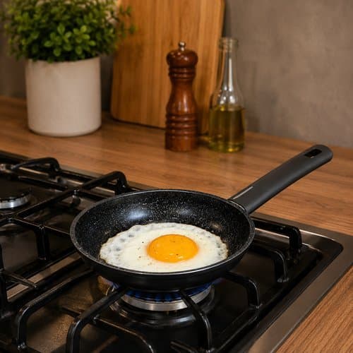 Frigideira Antiaderente Cerâmica 18cm para Indução Fundo Triplo Não Gruda Panela Premium Cozinha