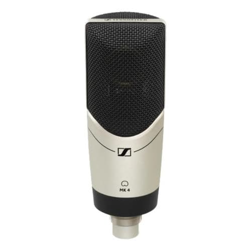 Sennheiser Mk 4 Microfone Condensador Cardióide Cor Preto E Prata Prata/preto