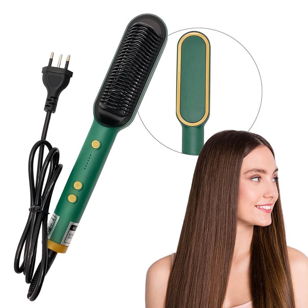 Escova Alisadora Bivolt  Verde