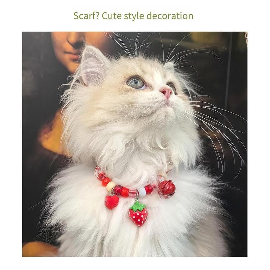DIY Pet Colar Grânulo Kit Artesanal Ajustável Gato Cão Anti-Perdido Sino Charme Contas M/L