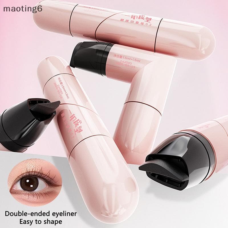 Caneta De Carimbo De Delineador Integrado De Longa Duração , Contorno Preciso , Cosméticos De Maquiagem Líquida
