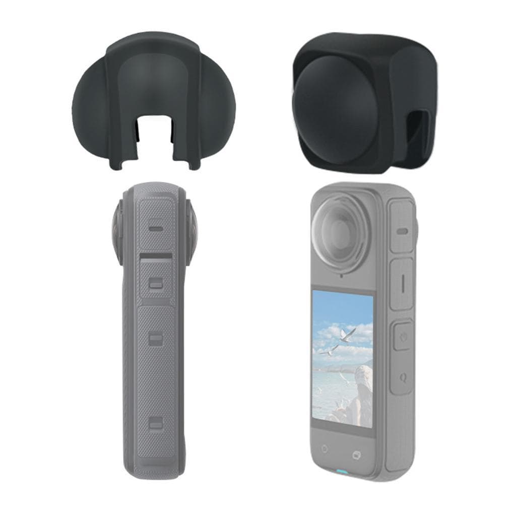 Tampa da lente adequada para câmera de ação aérea Insta360 X4 capa protetora de silicone macio