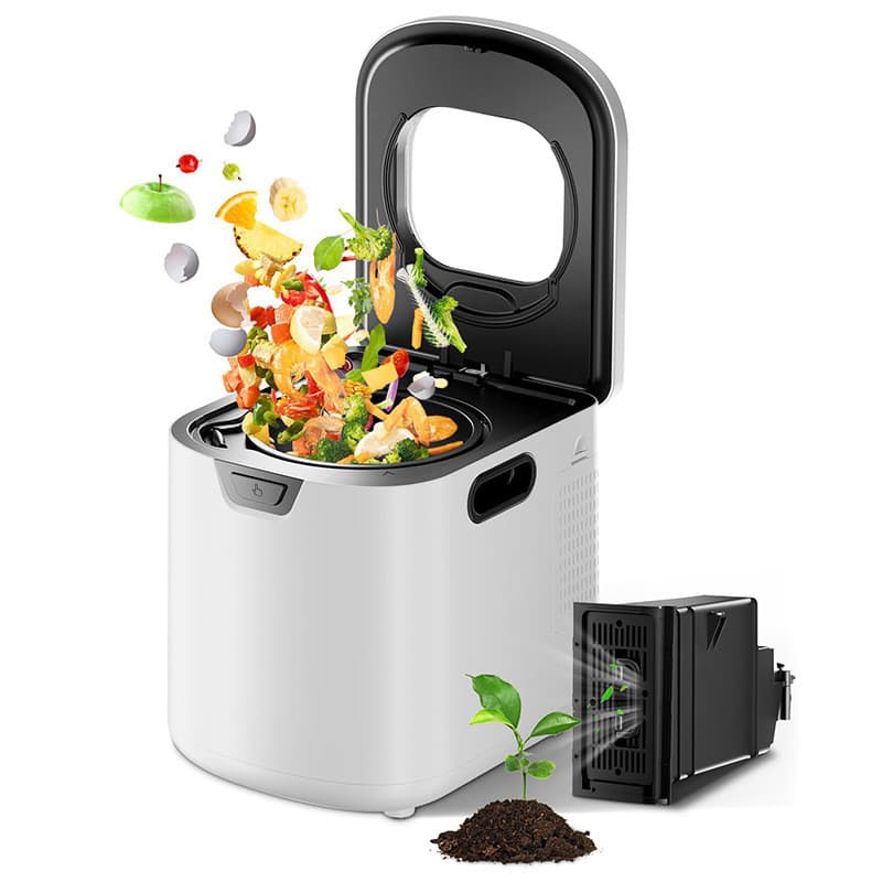 Novo estilo 4 litros processador de resíduos de cozinha inteligente cozinha alimentos compostor elétrico caixa de carbon