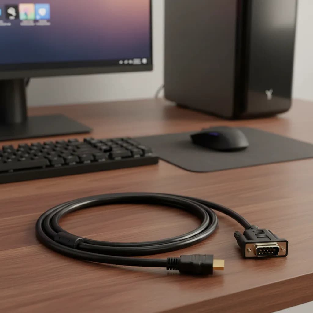 Cabo Conversor Hdmi Para Vga 1080p 1.8m 60hz