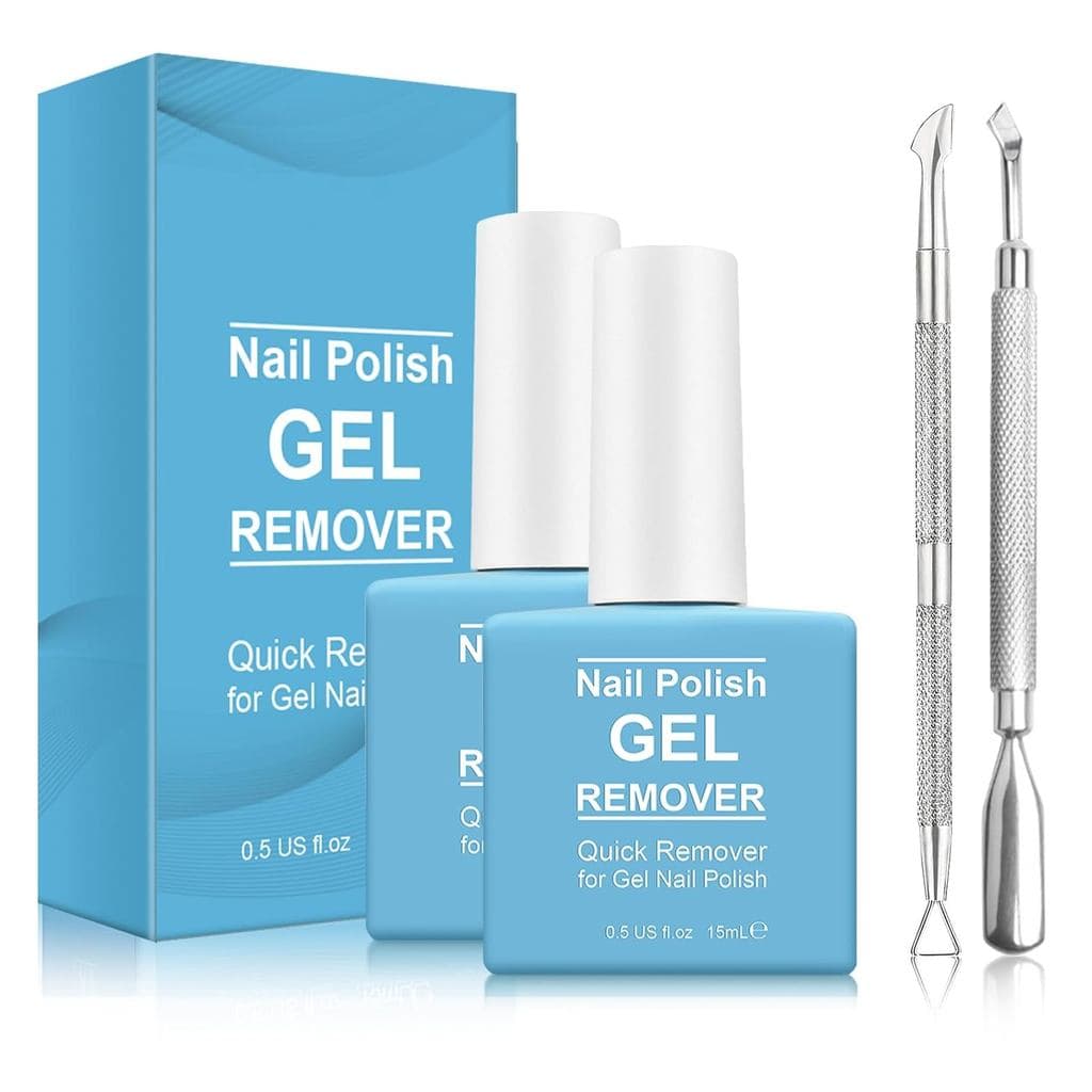 Removedor de Esmalte em Gel (2 Unidades), Removedor de Esmalte em Gel para Unhas, Remove Facilmente o Esmalte em Gel em