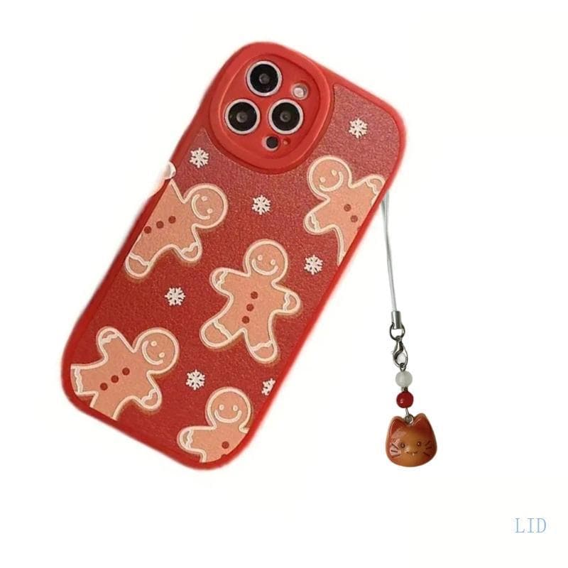 LIDU1 Bead Charm Pingente Telefone Corrente Bolso Chaveiro Alça