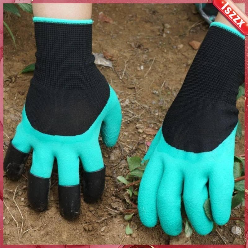 [Lszzx] Luvas De Jardinagem Texturizadas Luva De Trabalho Durável À Prova D'água Proteção Espessa Antiderrapante Para Pa