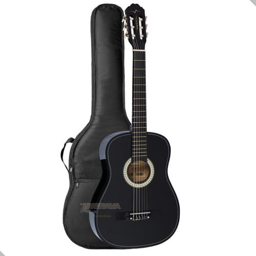 Violão Infantil Acustico Nylon Preto + Capa Orientação Da Mão Destro