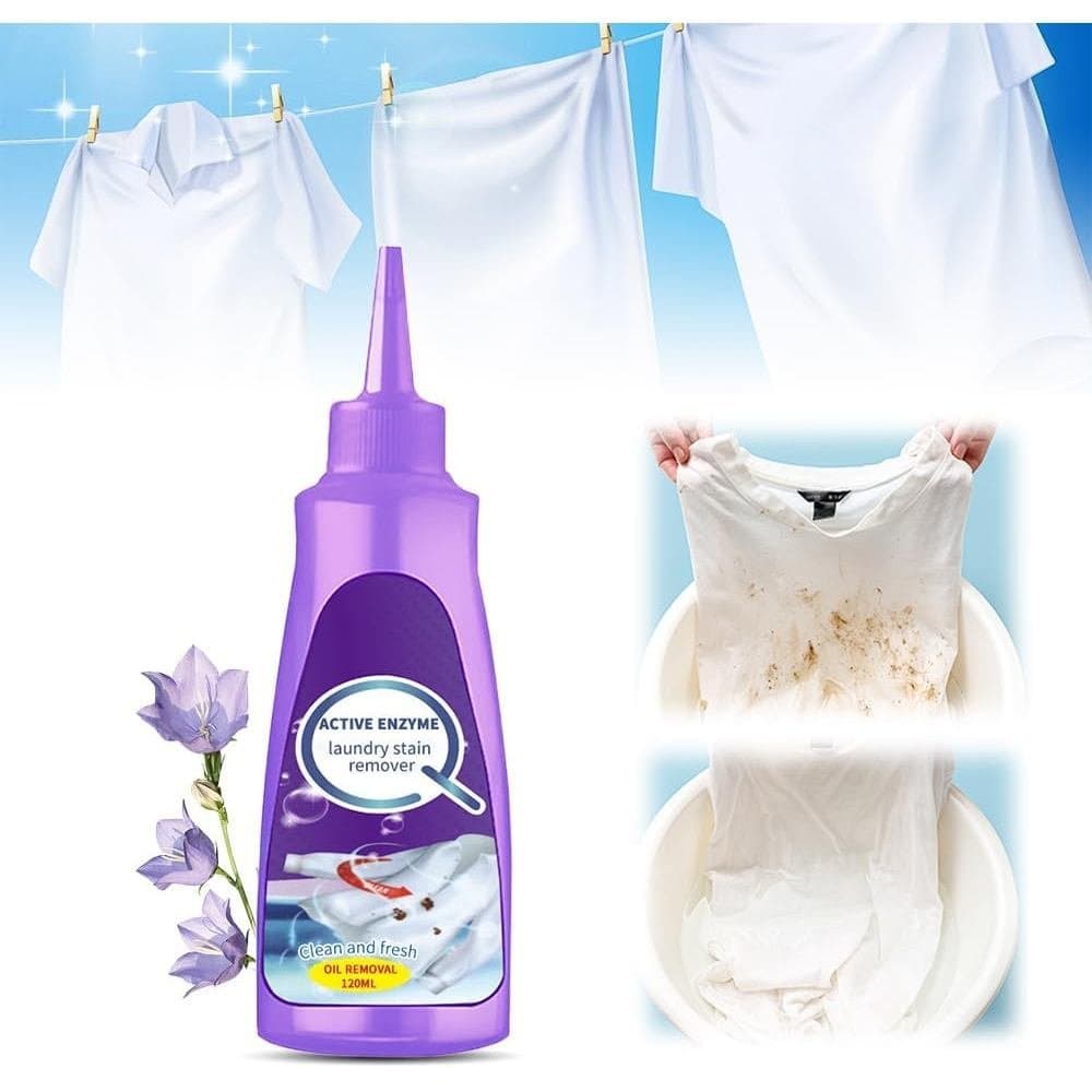 ClosStainRemover, Removedor de Manchas, Detergente Líquido com Enzima Ativa para Manchas Persistentes, Removedor de Manc