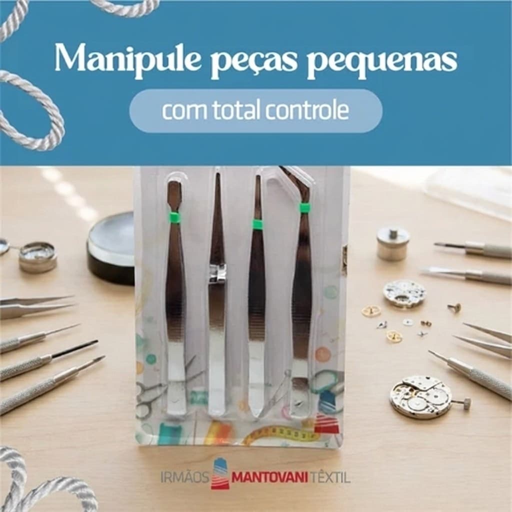 Jogo De Pinças De Precisão Para Artesanato Scrapbook E Montagem De Peças