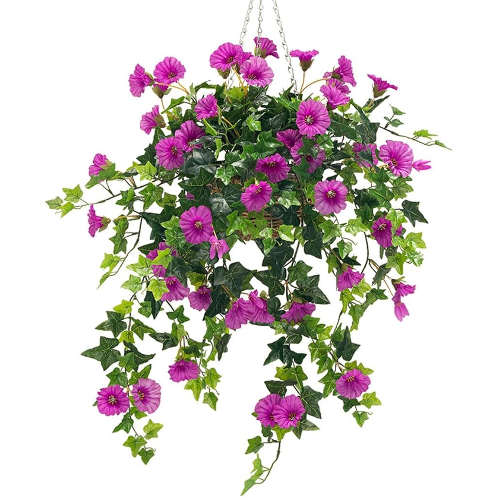 Ttranewsoo Flores Artificiais, Plantas Artificiais para Exterior, Petúneas Artificiais para Exteriores, Resistentes aos