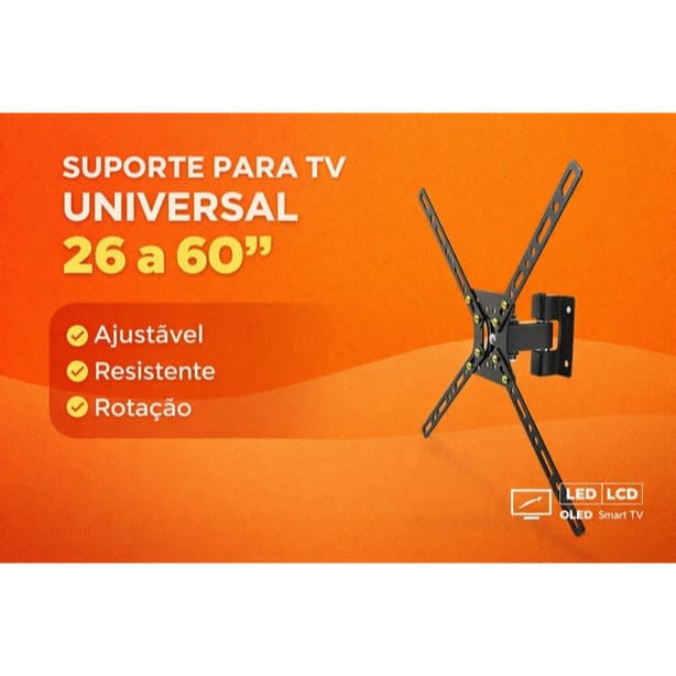 Suporte Articulado De Parede Para Tv/monitor De 32 Até 55"