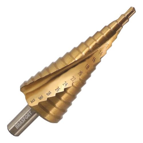 Broca Escalonada De 4mm A 32mm Espiral Aço Rapido Hss