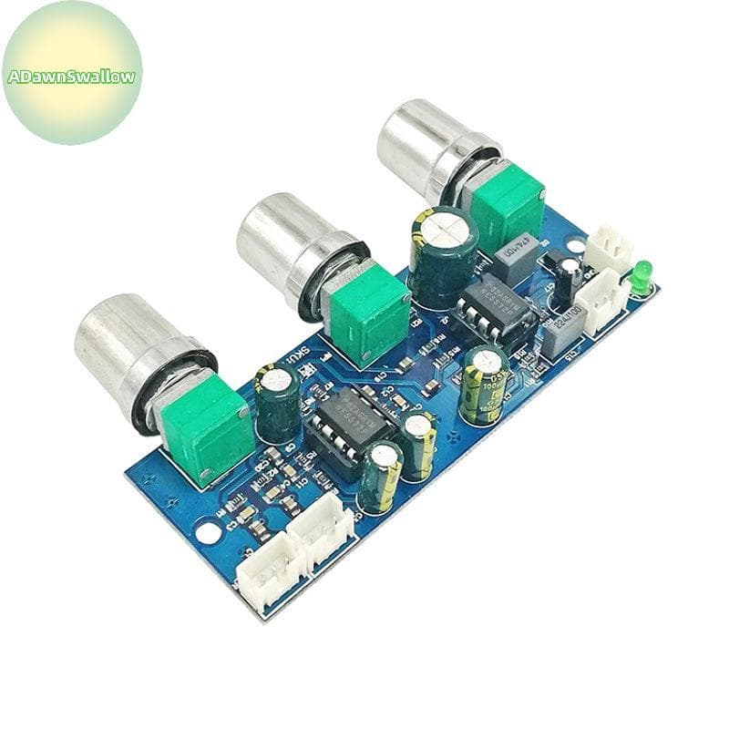 Placa De Pré-Amplificador ADS NE5532 Com Controle De Graves Passivo , Ideal Para Aprimoramento De Subwoofer De Carro , E