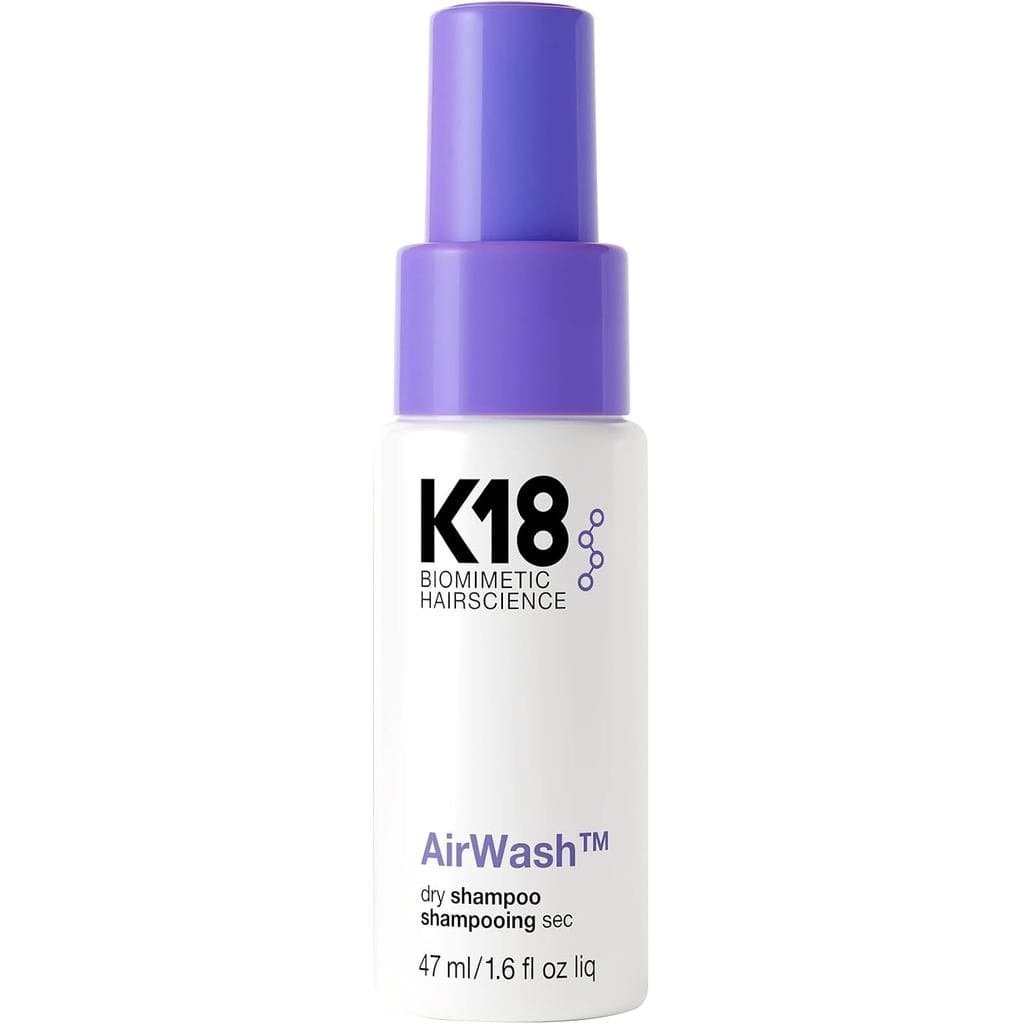 Shampoo Seco K18 AirWash, Sem Aerossol, Equilibra o Couro Cabeludo e Controla a Produção Excessiva de Óleo