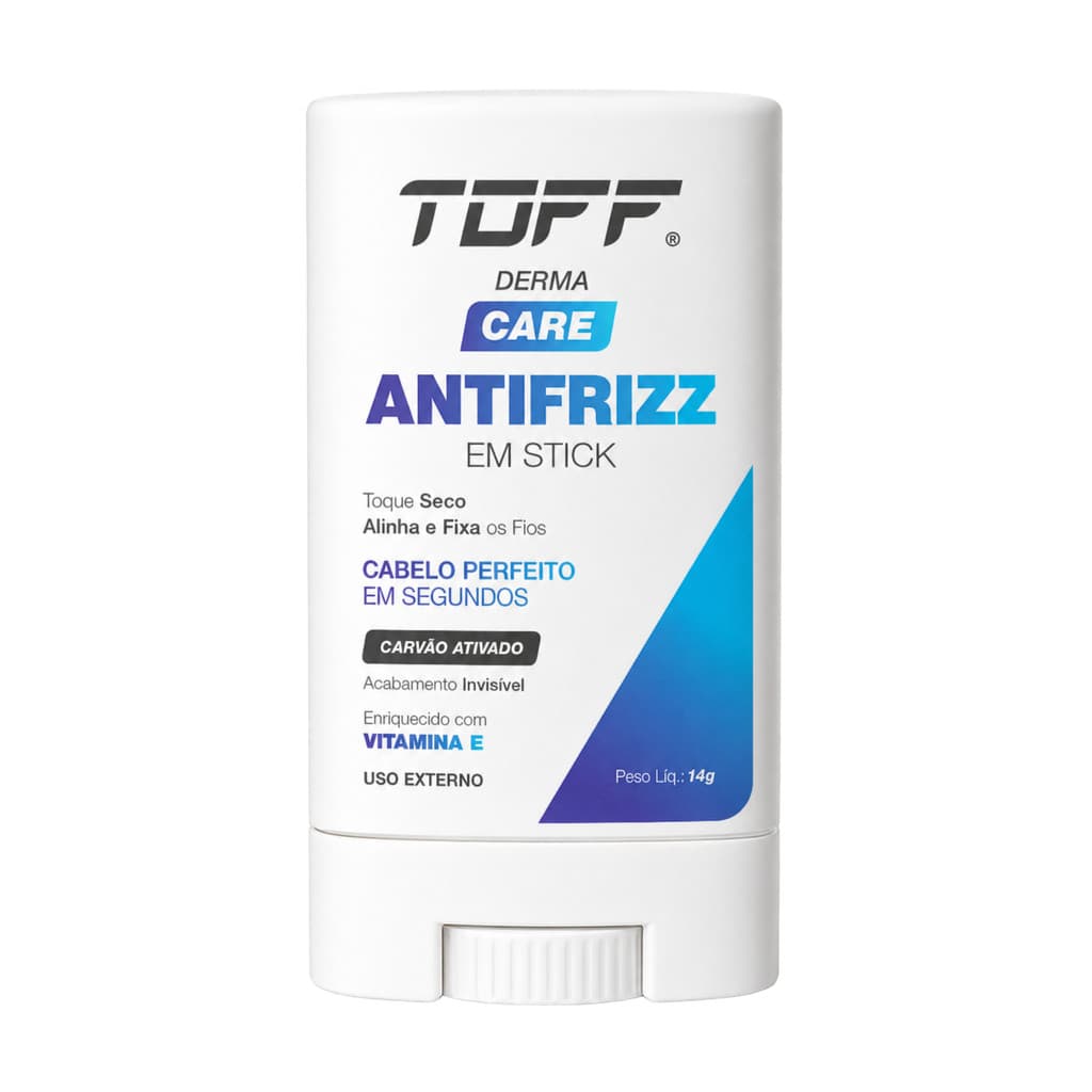 Cera Antifrizz Controle Absoluto Com carvão Ativado Finalização Capilar 14g Toff