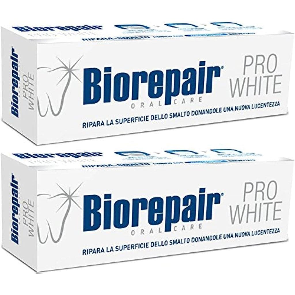Pasta De Dente Branqueadora Biorepair Pro White Com microRepair 2.5 fl.oz 75ml , Pacote 2