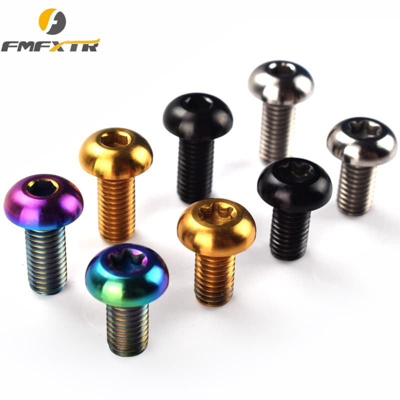 M5 * 12 parafusos de gaiola para garrafa de água, liga de titânio, Anti-ferrugem, parafusos para garrafa de água de Moun