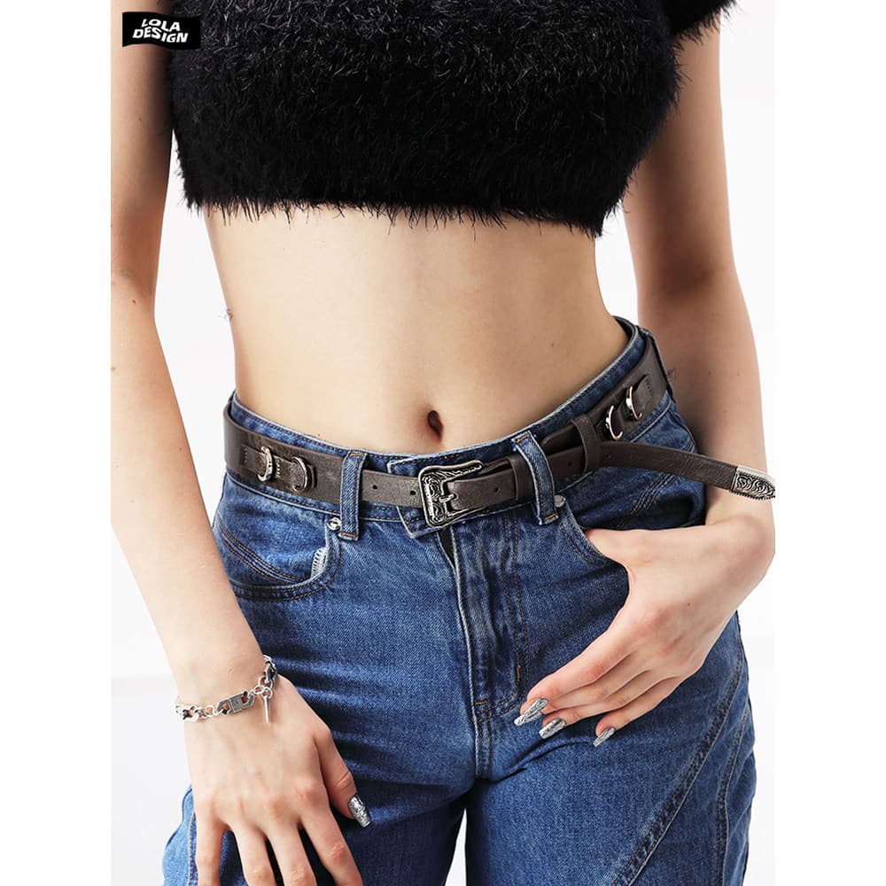Lola Original na moda senhoras cinto feminino Design nicho High Street cinto feminino Jeans meninas