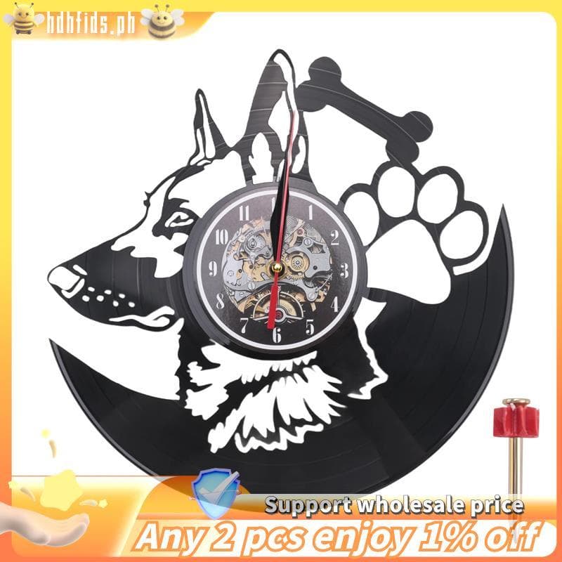 Relógio De Parede Para Cachorro Pastor Alemão , Decoração De Casa , Raças De , Registro De Vinil , Presente-Sem Estilo L