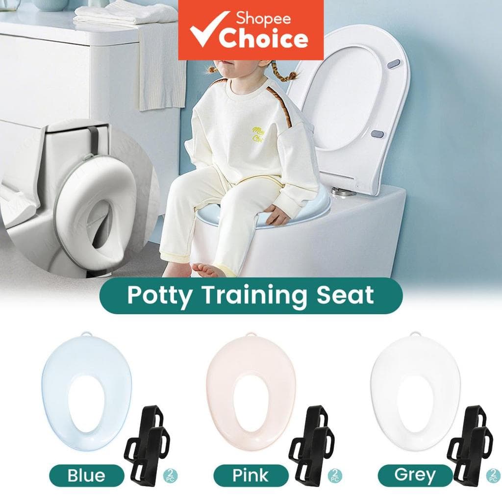 Conjunto de Assento de Treino Sanitário Infantil, Anel de Treinamento Sanitário Portátil Antiderrapante com Gancho de
