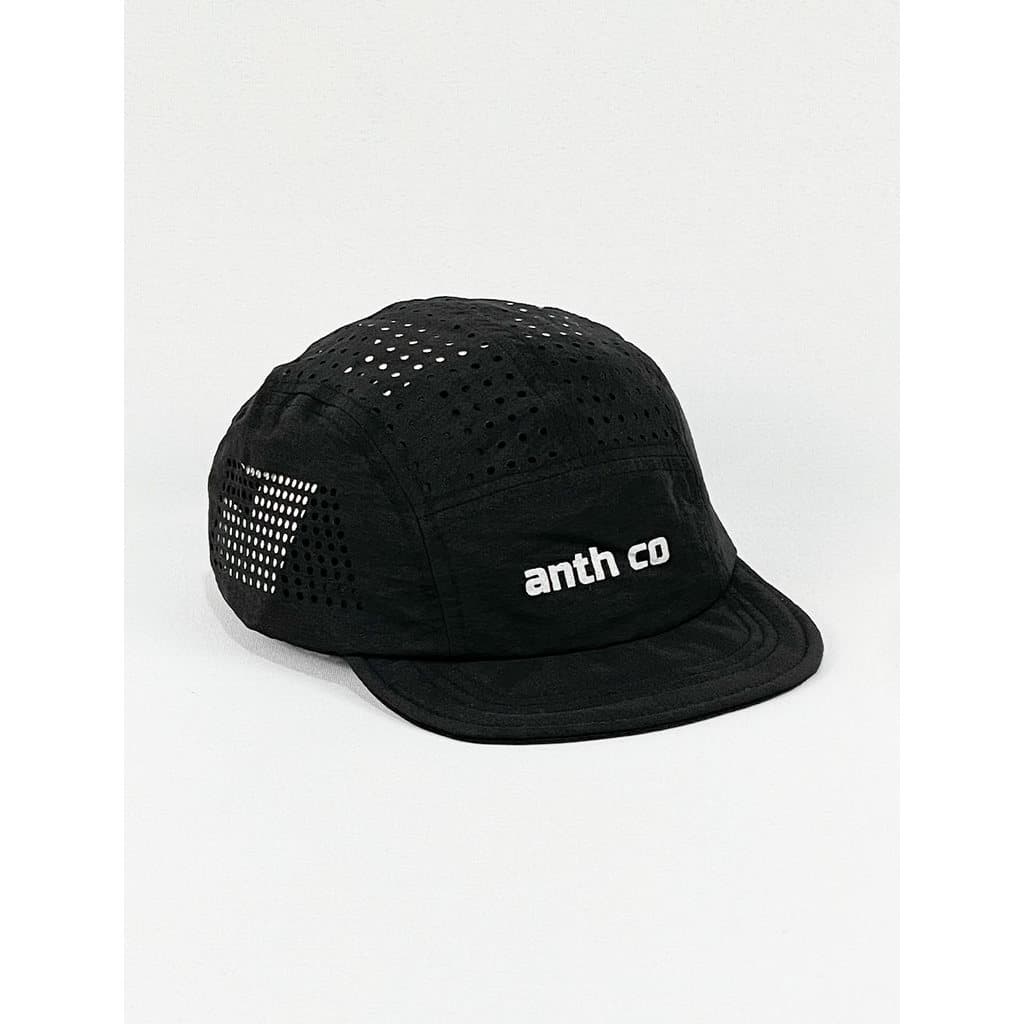 Boné de cinco painéis - preto - aba curta e flexível 5MLV