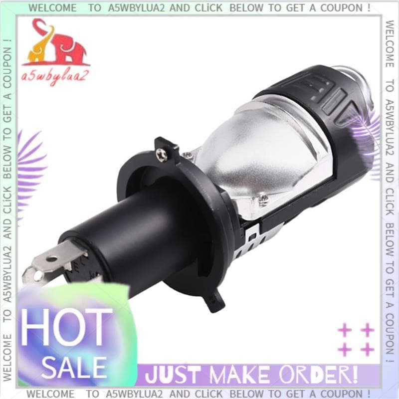 H4 Substituição Da Lâmpada Do Farol Carro Led Mini Lente Projetor Olho De Peixe Lâmpadas Turbo Brancas