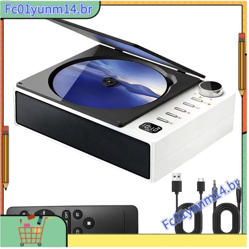 Leitor De CD Do Carro Música Universal Alto-Falante Sem Fio Amplificador Portátil Auto RV Acessórios Rádio Receptor FM C