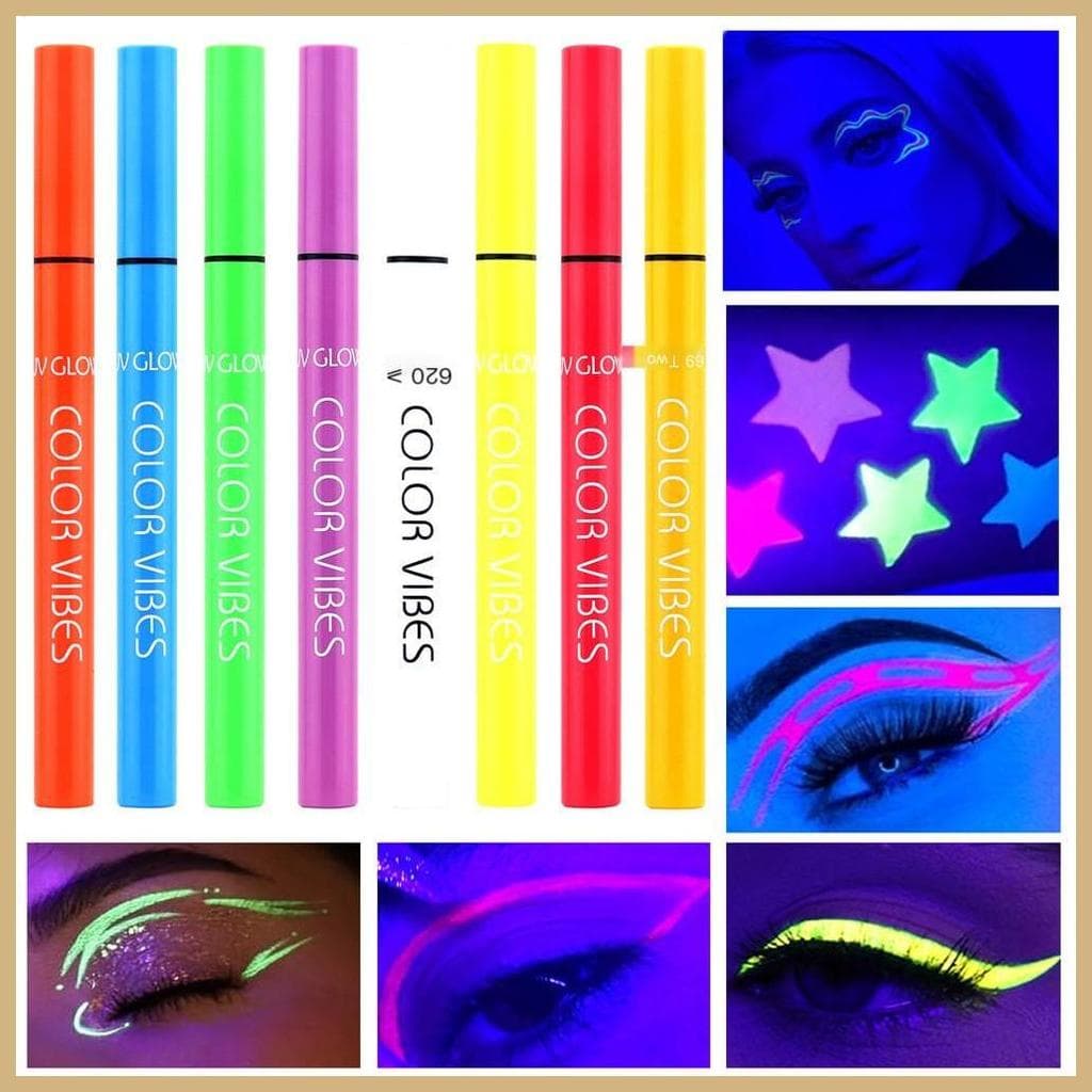 Halloween Brilho Caneta Delineador À Prova Dwaterproof Água Colorido Pintura Facial Fosco Criativo De Secagem Rápida Fes