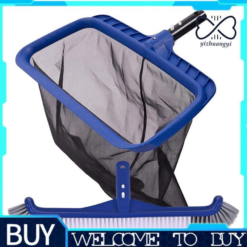Piscina Skimmer Net Escova Kit Parede Malha Fina Folha