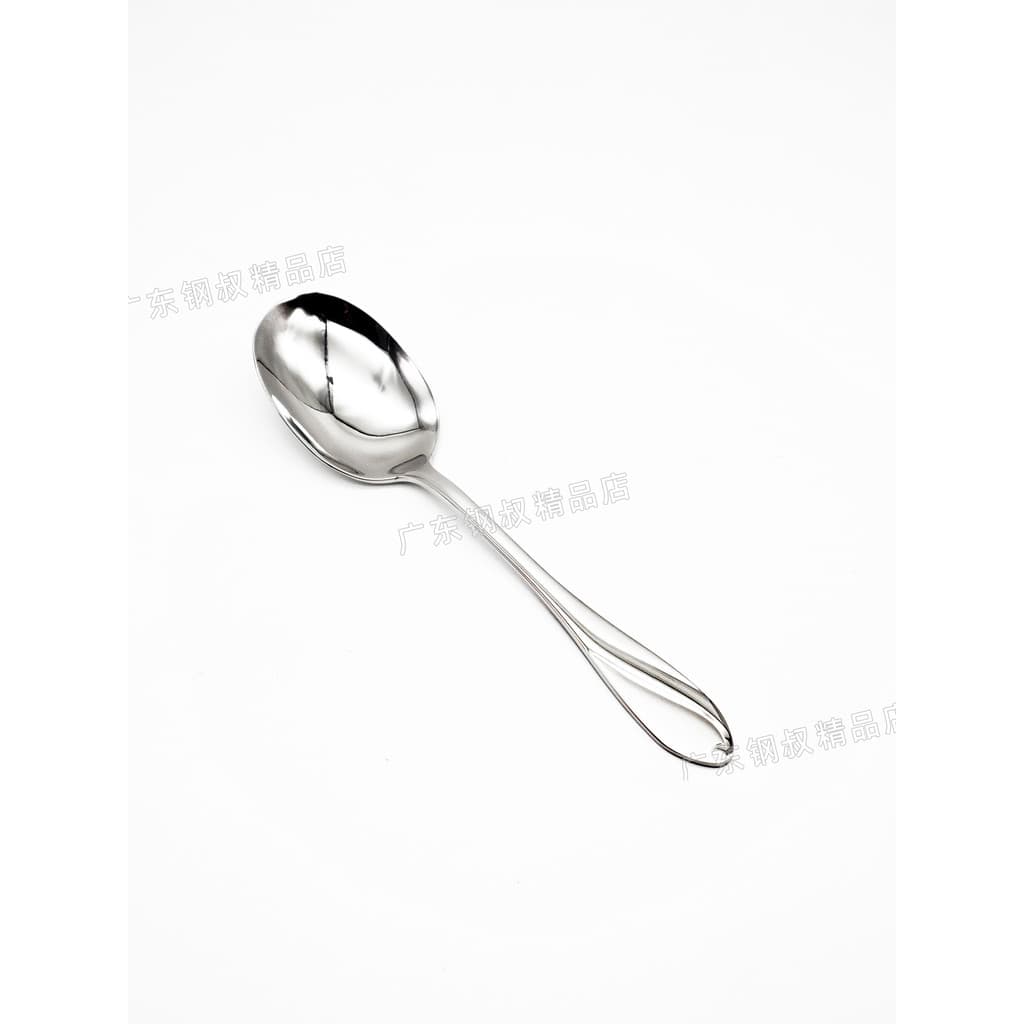 Colher antiderrapante característica suíça 18-10 (316) Colher de refeição Colher de arroz mais rápida Comércio exterior