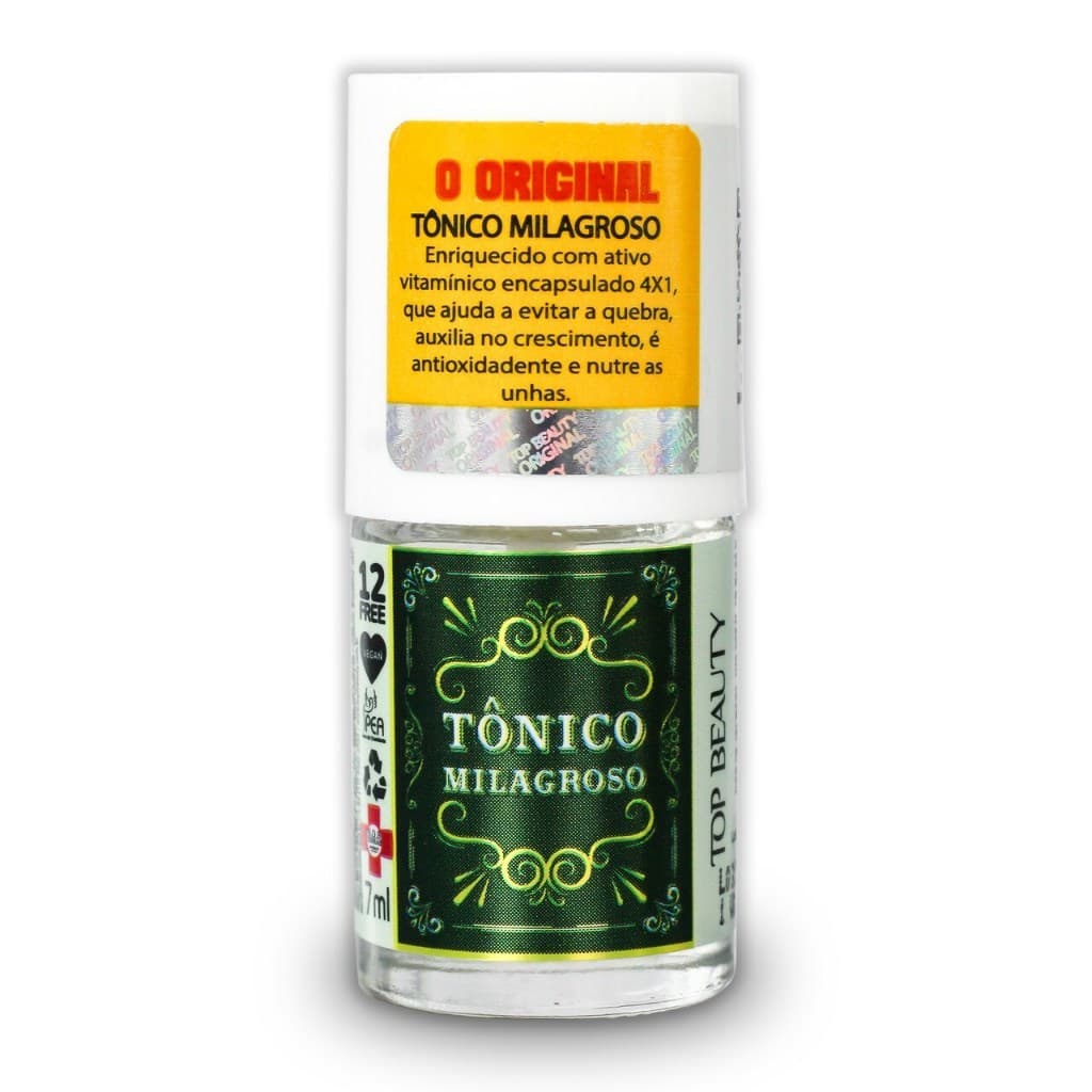 Base Tônico Milagroso Crescimento Nutrição 12 Free Sos Unhas Top Beauty