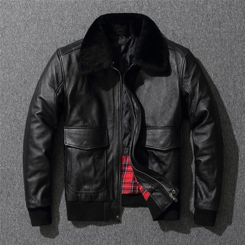 Novo puro primeira camada de couro genuíno jaqueta masculina piloto jaqueta de couro mais algodão plus Size terno vôo ja