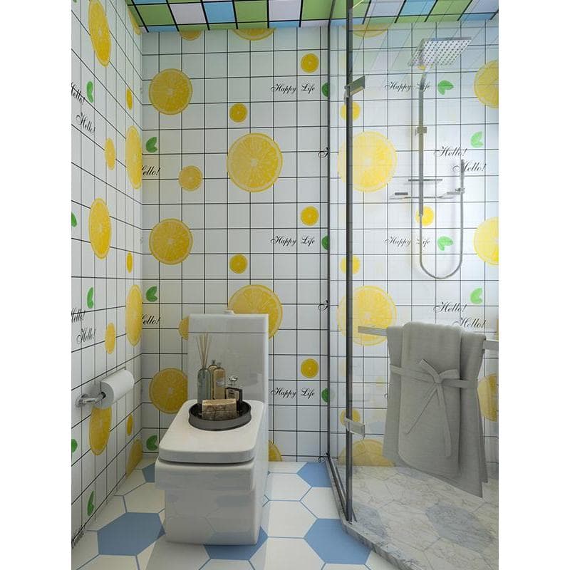 Adesivos domésticos à prova de óleo, alta temperatura, à prova d'água, fogão, azulejo, papel de parede, armário, bancada