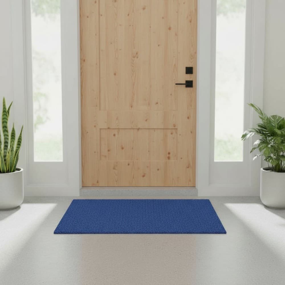Capacho Vinil Azul Royal Rolo 0,60x12,00m Vinil PVC
