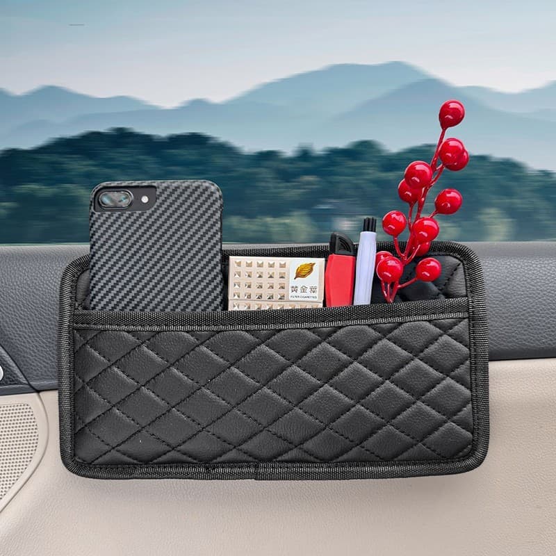Bolso De Armazenamento De Carro Para Cartões De Chaves , Itens Pequenos-Bolsa Organizadora Multifuncional
