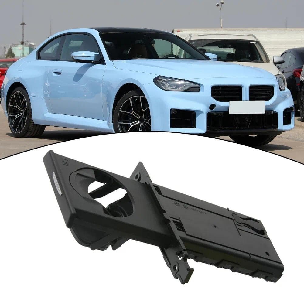 Novo Prático Suporte De Copo Interior Do Carro Retrátil 51459173469 Porta-Copos Preto Para BMW E90 E91 Nenhum