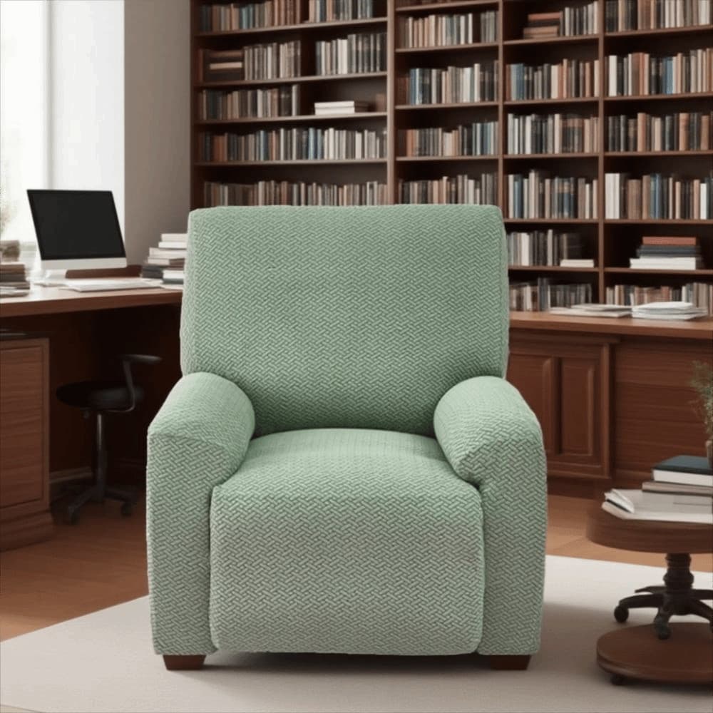 Capa para poltrona reclinável, elástica e resistente ao desgaste, adequada para sofás de um lugar, com bolsos antiderrap